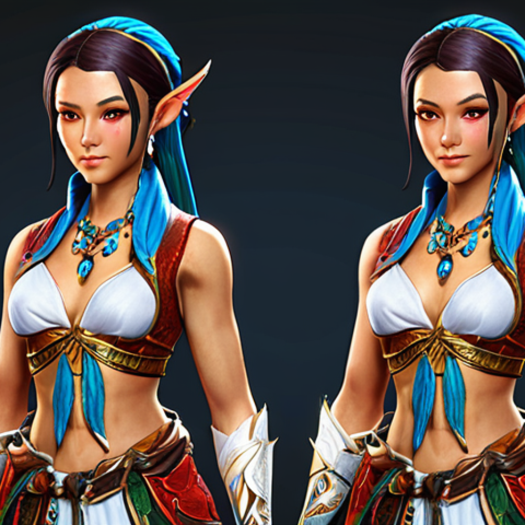 ** A player character, stylishly dressed in a rare, limited-edition Lost Ark avatar, showing off their unique character customization. Focus on details that highlight the avatar's rarity and desirable design. Consider using vibrant colors and dynamic posing to convey the avatar's value.

**