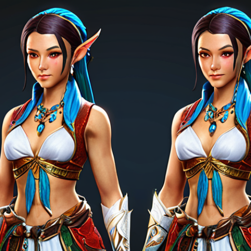 ** A player character, stylishly dressed in a rare, limited-edition Lost Ark avatar, showing off their unique character customization. Focus on details that highlight the avatar's rarity and desirable design. Consider using vibrant colors and dynamic posing to convey the avatar's value.

**